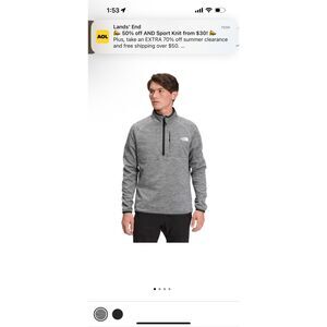 The North Face men’s Canyonlands 1/2 zip sz M